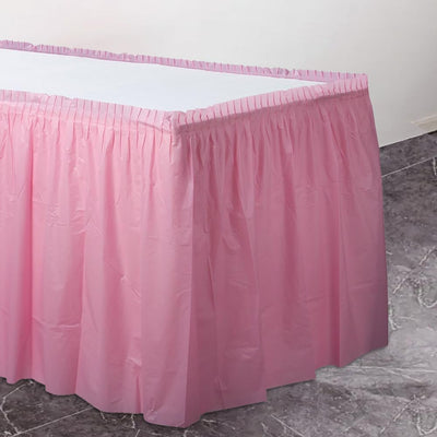 Table Skirt Lovely Pink 29in x 14ft