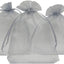 Organza Gris 4"x5 10pcs