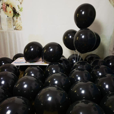 Latex Balloon 12" Black (x25u)
