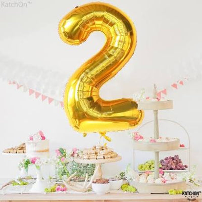 Number #2 Supershape Balloon 34" Gold