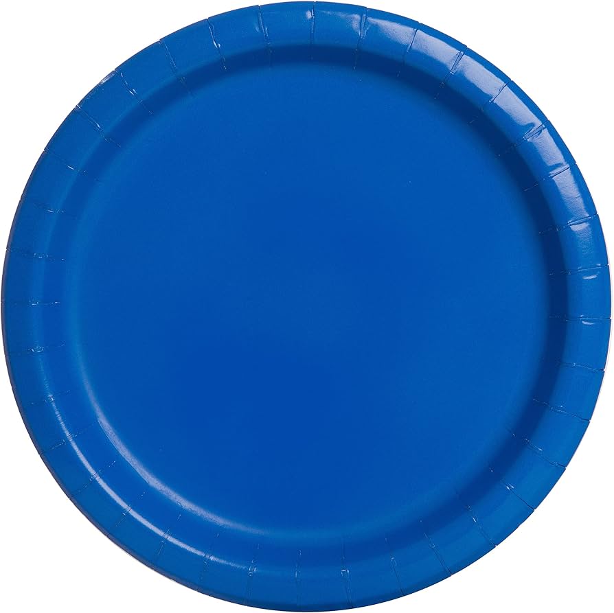 Royal Blue Plates 9" 8pcs