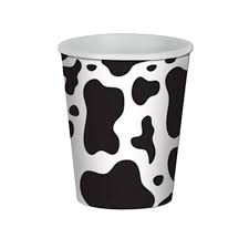 Cow Print Cups 8pcs