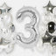 Supershape 34" Number #3 Silver