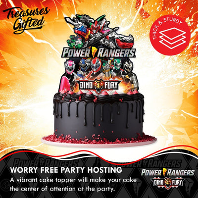 Power Rangers Cake Topper - Power Rangers Party