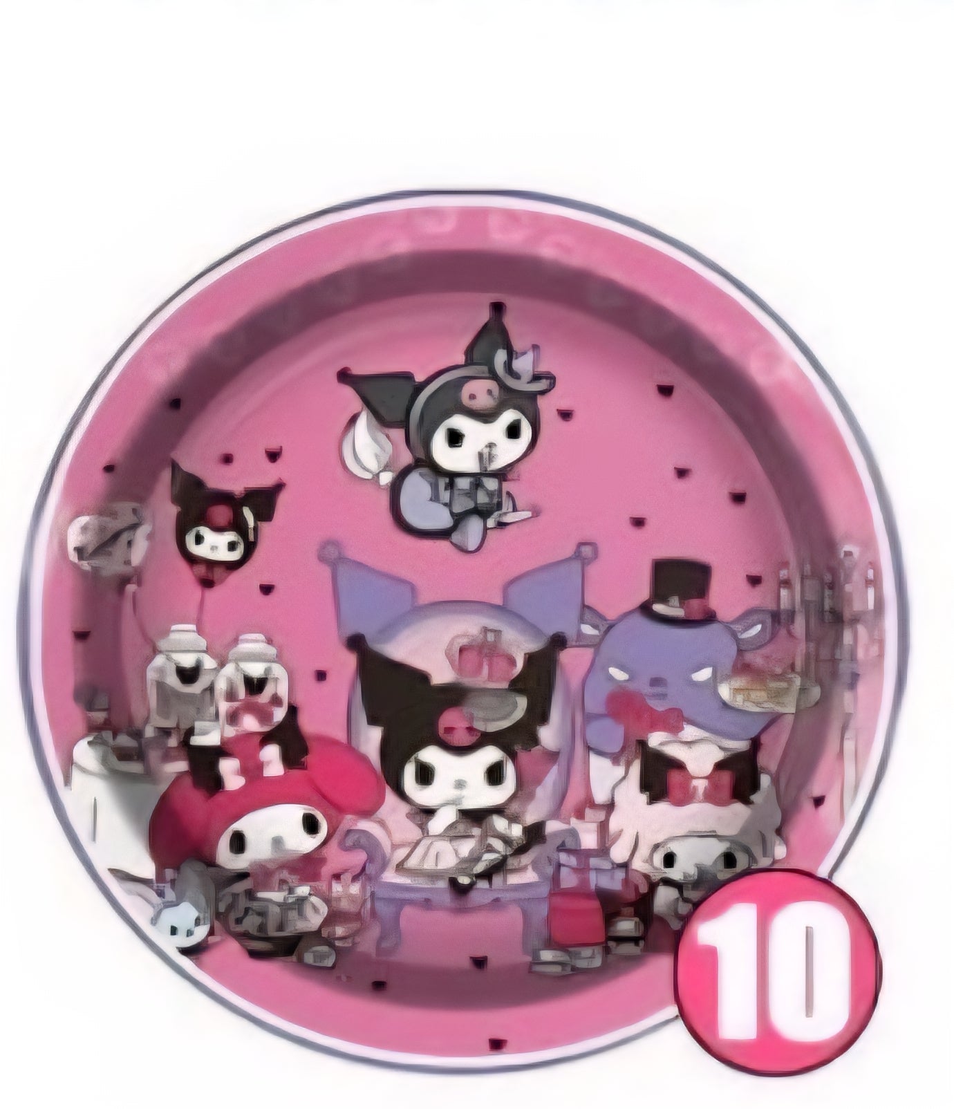 Kuromi Birthday Decoration - Plato 7" (x1u)