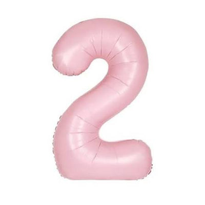 Number #2 Foil Balloon 34" Pink