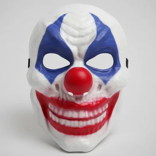 Máscara Clown Creepy PVC 9.75x7" con Mandíbula Movible 2 Estilos