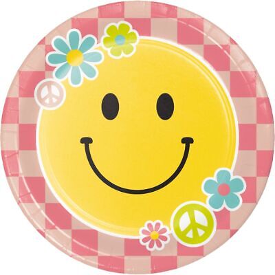 Flower Power Plates 9" 8pcs