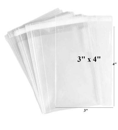 Transparent Treat Bags 4”x3”