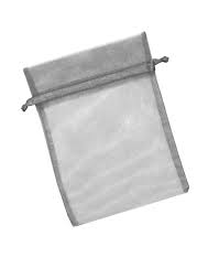 Organza Gris 5"x7" 6 pcs
