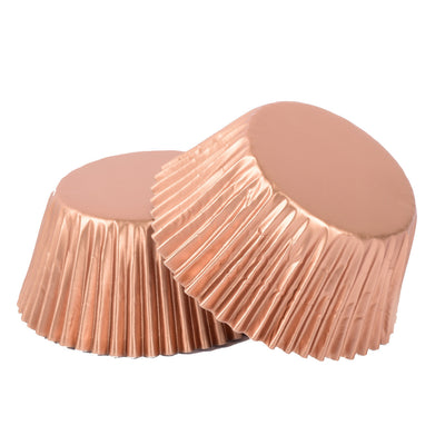 Cups Cakes  Foil Rose Gold  25 pcs