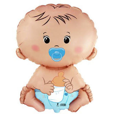 Baby Boy In Blue Diaper Supershape Balloon