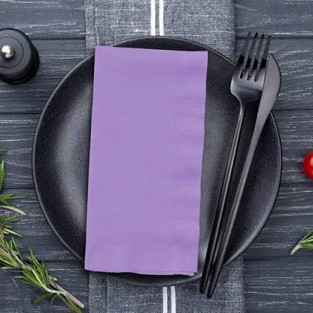 Lavander Paper Dinner Napkins 20pcs