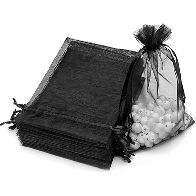 Organza Black 3"x4" 12pcs