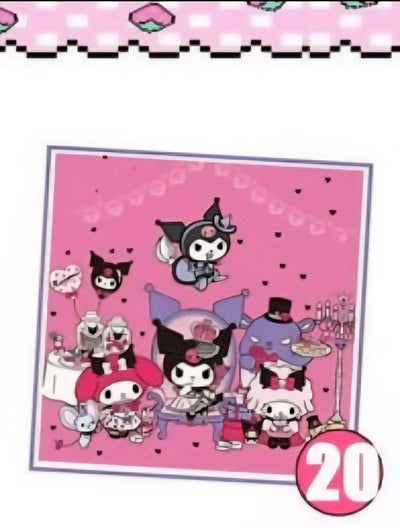 Kuromi Birthday Decoration - Servilletas
