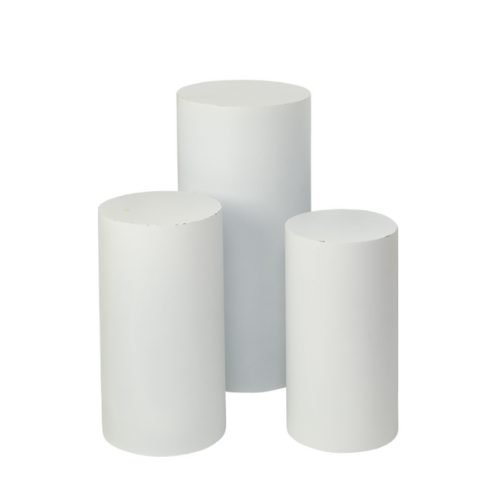 Alquiler - Acrylic Cylinder Pedestal Set 1pc/set (1 Unidad)