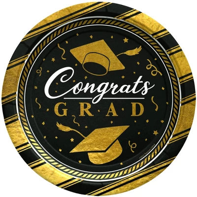 Gold Platos Graduation Party 7" (x8u)