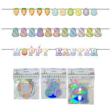 Banner Easter Letter Glitter/Hotstamp/Iridescent