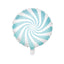 Candy Christmas Blue Foil Balloon