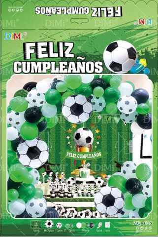 Balloon Kit Feliz Cumpleaños Soccer