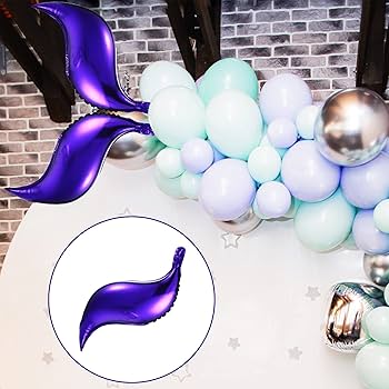 Mermaid curve foil Balloon 28"
