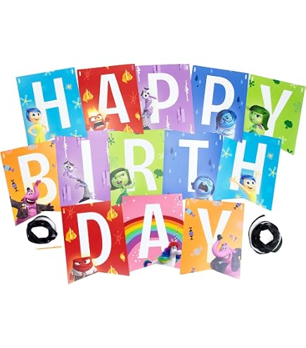 Inside Out Flag Banner Happy Birthday (x1u)