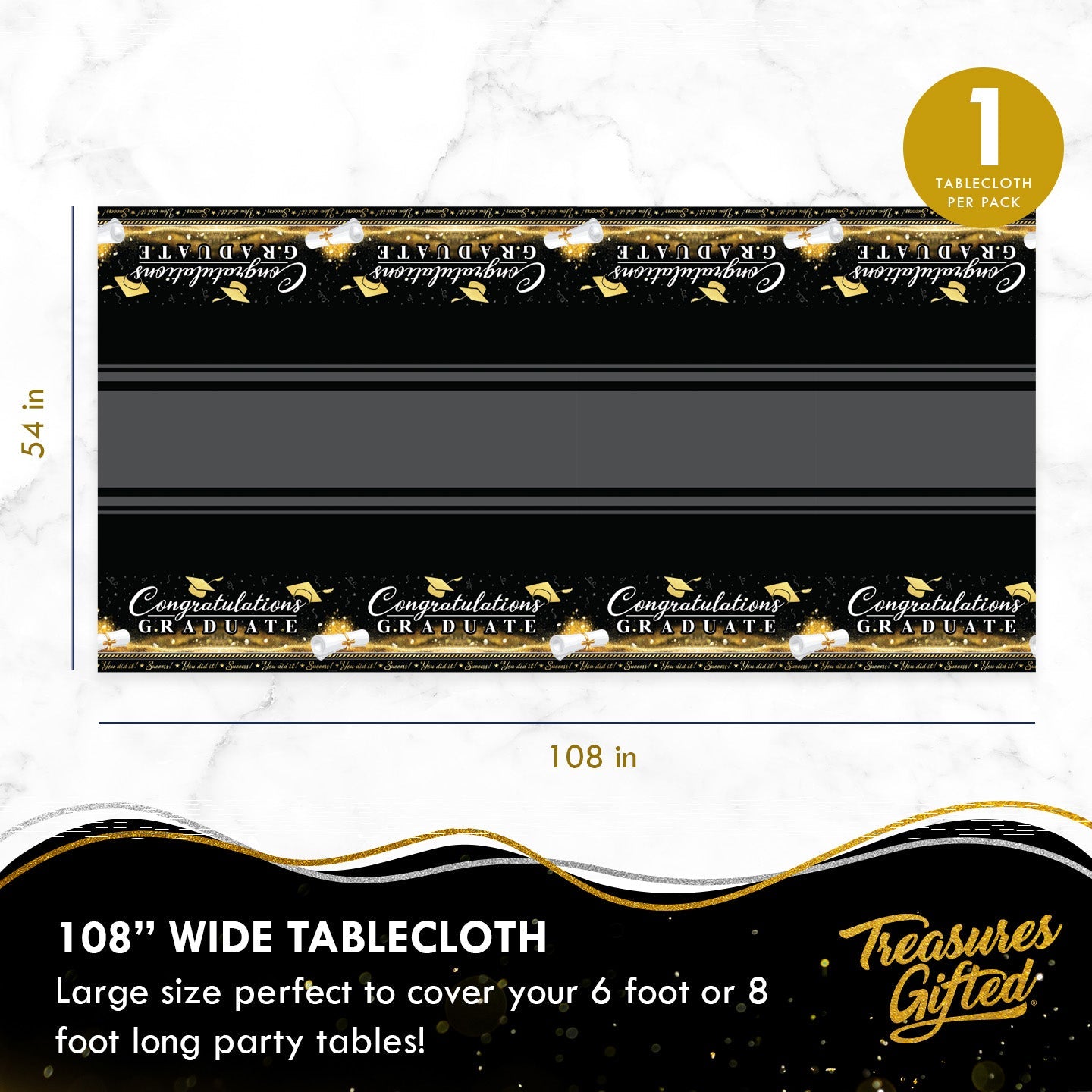 Gold Graduation Party Mantel (x1u)