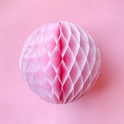 Honeycomb Ball Pink (x1u) 8in
