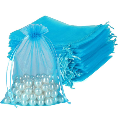 Organza Turquoise 5"x7" 6 pcs