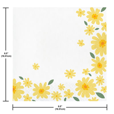 Sweet Daisy Napkins (x16u)
