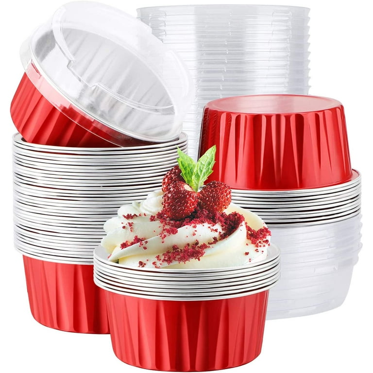 Bowl Round Foil Con Tapas 50pcs