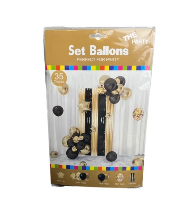 Party Deco Rain Curtain Balloon Chain Set 35pcs