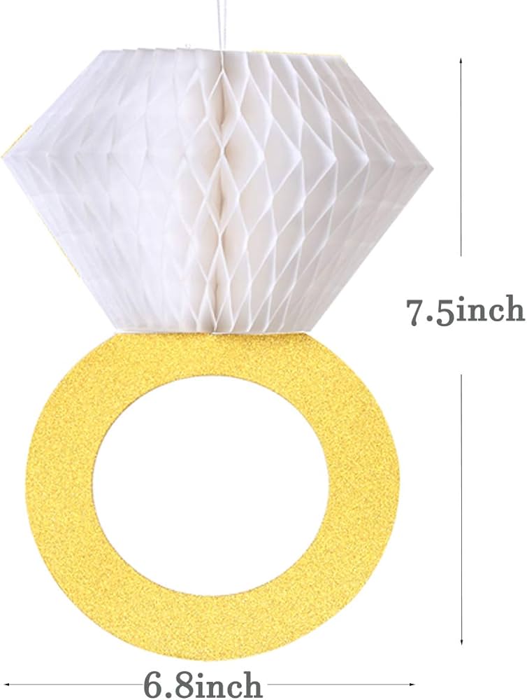 Honeycomb Ring Hanging Decorative 3pcs