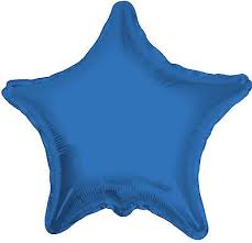 Star Solid Royal Blue Balloon 18"