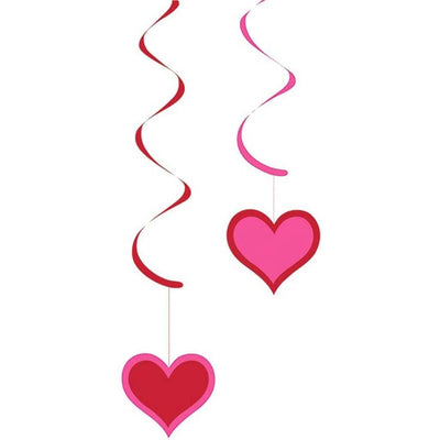 Hearts Dizzy Danglers 5pcs