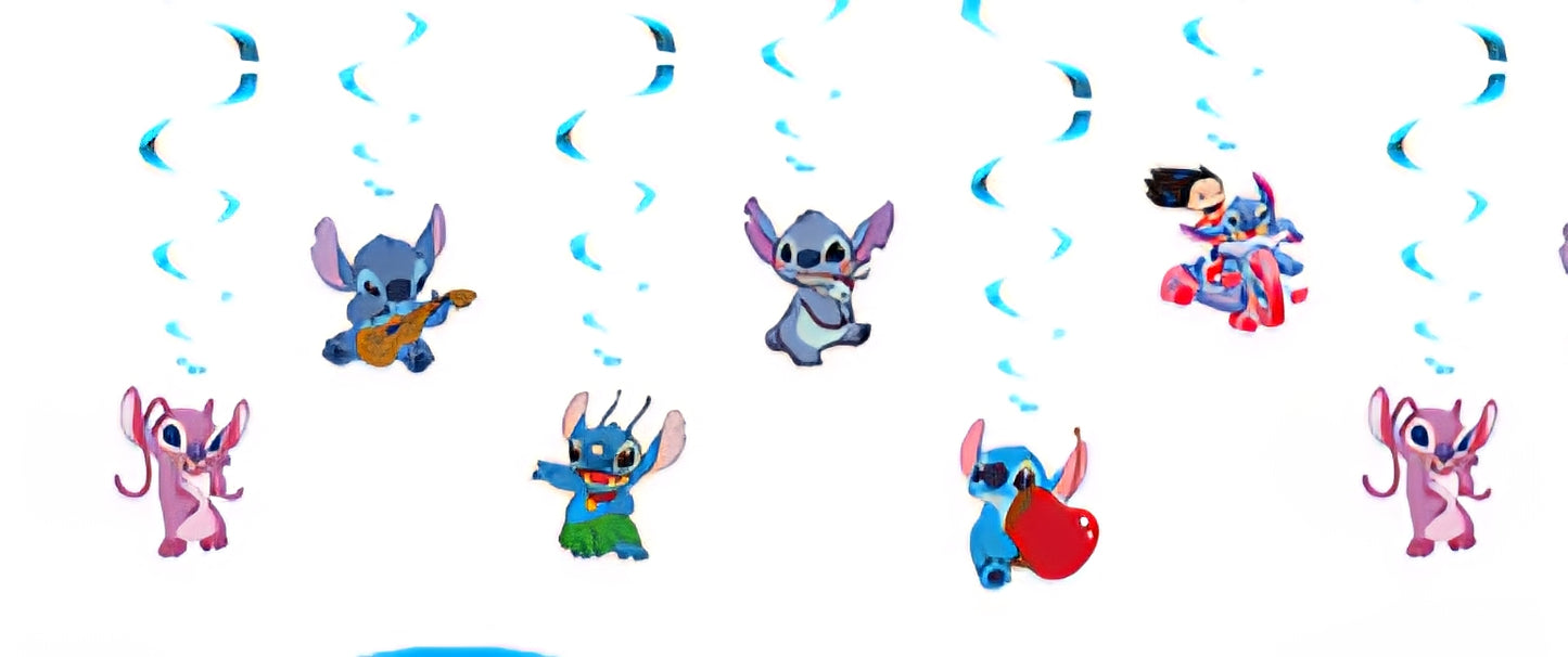 Stitch Birthday Decoration - Swirl (x1u)