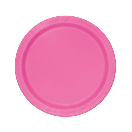 Hot Pink Rose Indien Plates 9" 8pcs