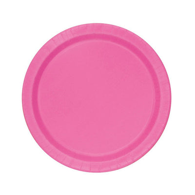 Hot Pink Rose Indien Plates 9" 8pcs