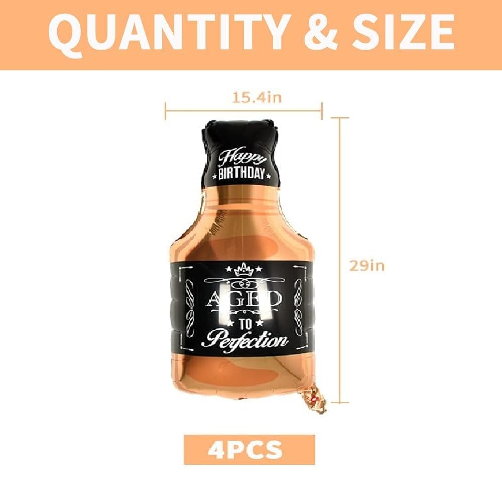 Botella Whisky Foil Balloon 29" 1pcs