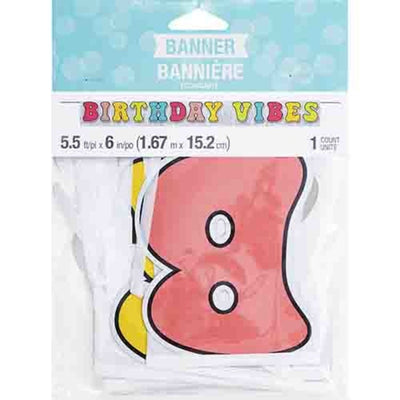 Flower Power Banner Letter 1pcs