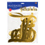 "Felicidades" Banner Foil Gold 44"