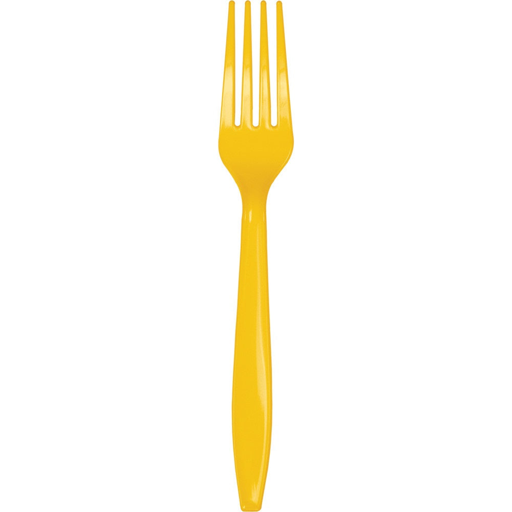 Forks Yellow School Bus 48pcs