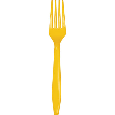 Forks Yellow School Bus 48pcs