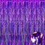 Foil Curtain Purple 3ft x 8ft