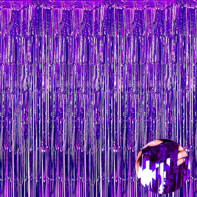 Foil Curtain Purple 3ft x 8ft