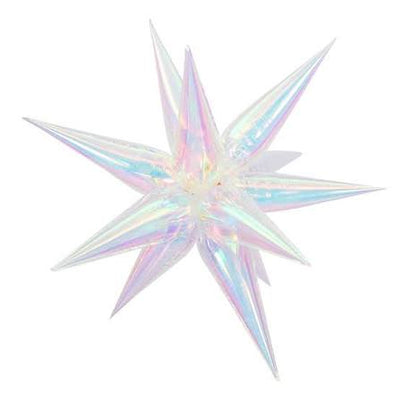 Iridescent Starburst 12 Piece kit Balloon