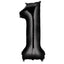 Number Black Supershape Foil Balloon 34"
