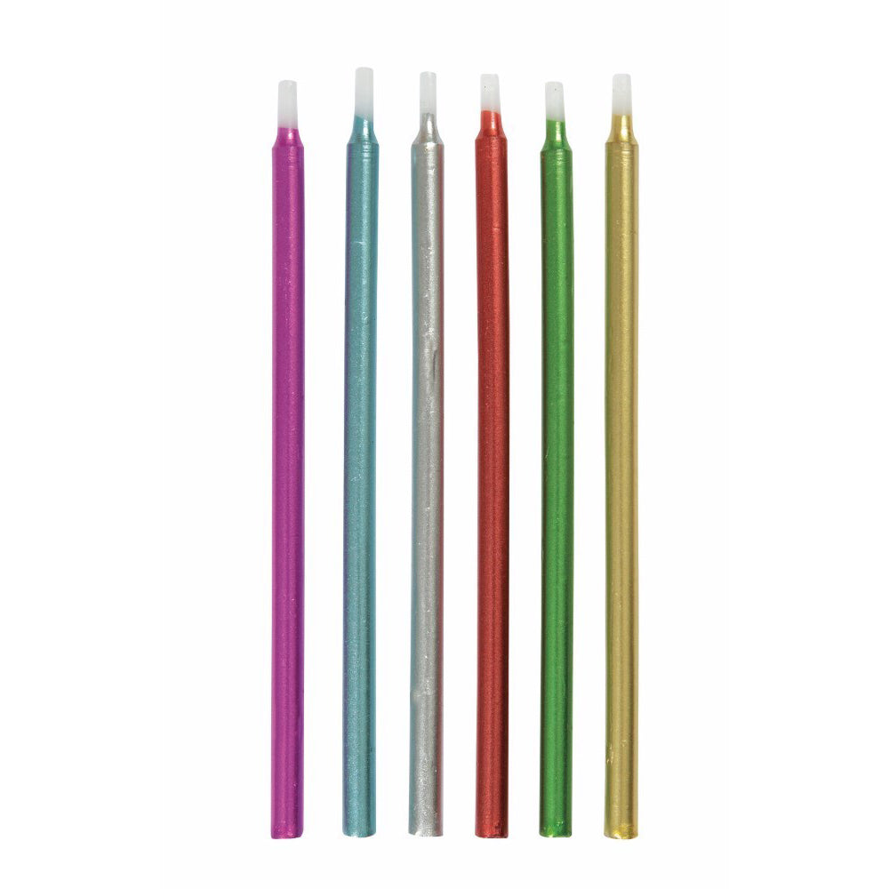 Metallic Candles 12pcs