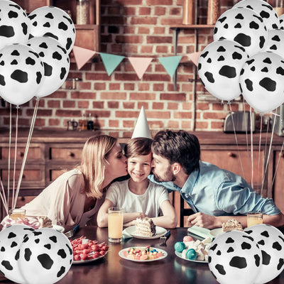 Cow Print Latex Balloons 12" Decomex 25pcs