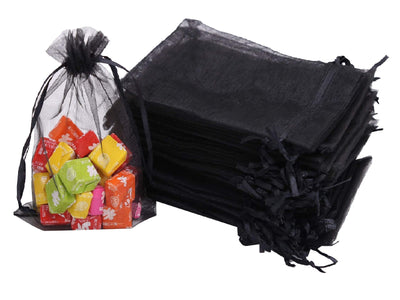Organza Black 5"x7" 6 pcs